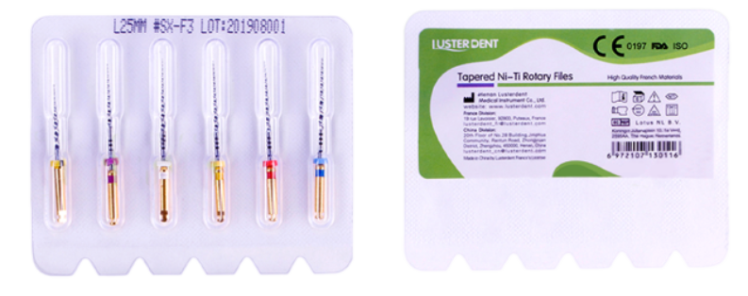 فایل روتاری سیلور طول 25 لاستردنت Lusterdent