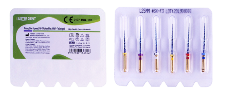فایل روتاری آبی طول 25 لاستردنت Lusterdent