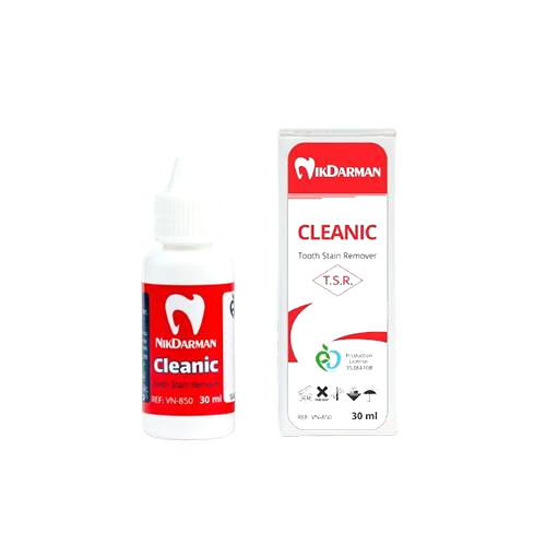 محلول لکه بر دندان نیک درمان Cleanic