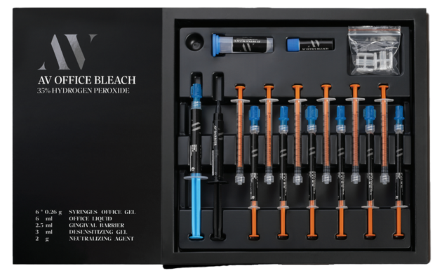 کیت بلیچینگ مطبی 35% سه بیمار AV Office Bleach