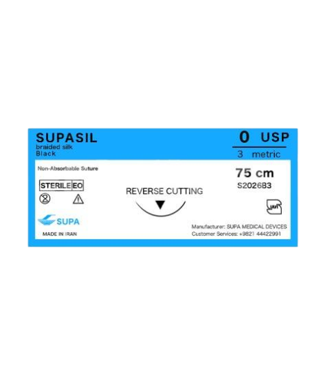 نخ بخیه 0 سیلک 75 سانتی متر سوپاسیل 