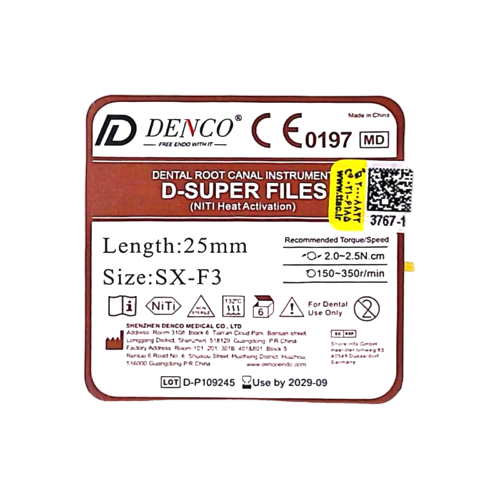 فایل روتاری طلایی طول 25 دنکو Denco D-Super File