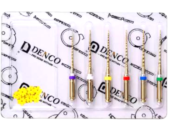 فایل روتاری طلایی تقارب 4% طول 25 دنکو Denco Pro-Flexi Files