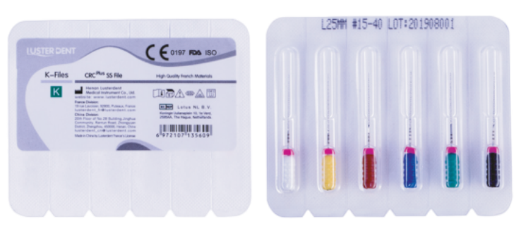 فایل دستی K طول 25 Lusterdent K-File CRC Plus