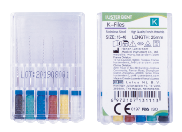 فایل دستی K طول 25 Lusterdent K-File