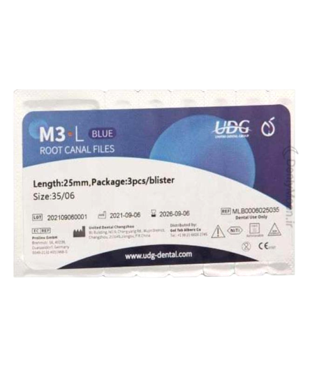فایل روتاری رسیپروک آبی طول 25 ام 3 - M3 L Blue 2018