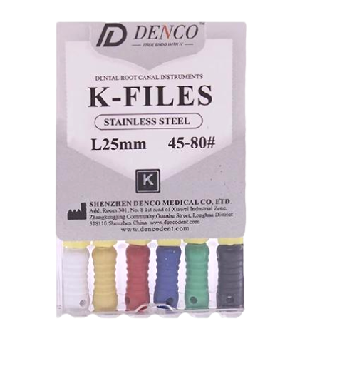 فایل دستی K طول 25 دنکو Denco K-File