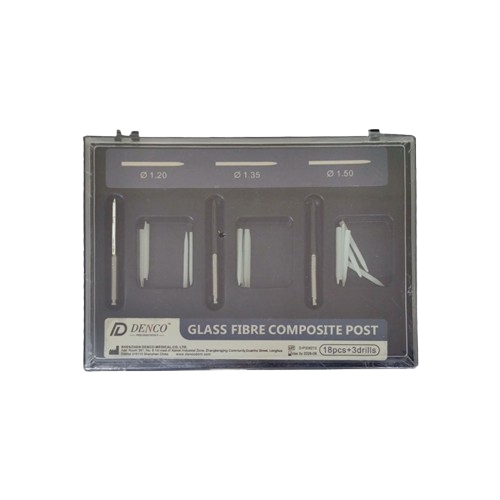 فایبرپست آسورت 18 عددی دنکو Denco Glass Fiber Post Assort