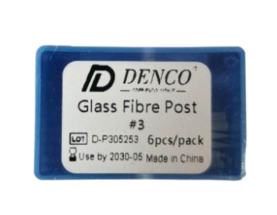فایبرپست 6 عددی دنکو Denco Glass Fiber Post