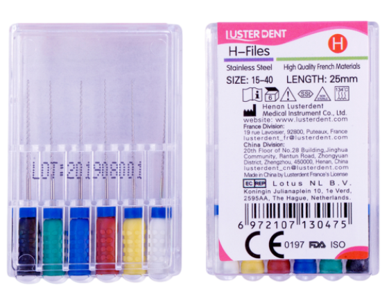  فایل دستی H طول 25 Lusterdent H-File 